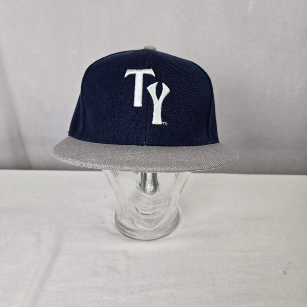 Tampa Yankees Rare TY A Baseball Snapback Hat Blue Flat Brim Adjustable Cap MILB
